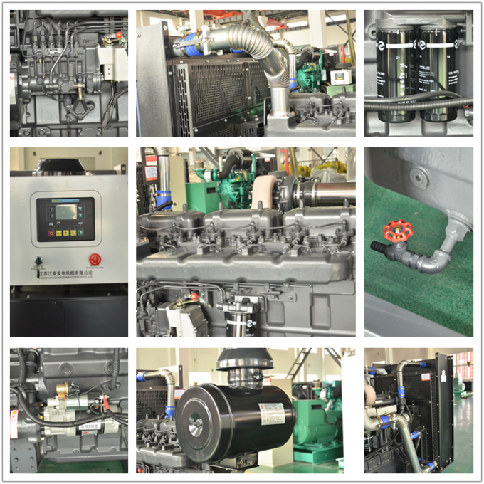 Gerador diesel silencioso Água-de refrigeração trifásico 250KW da C.A.